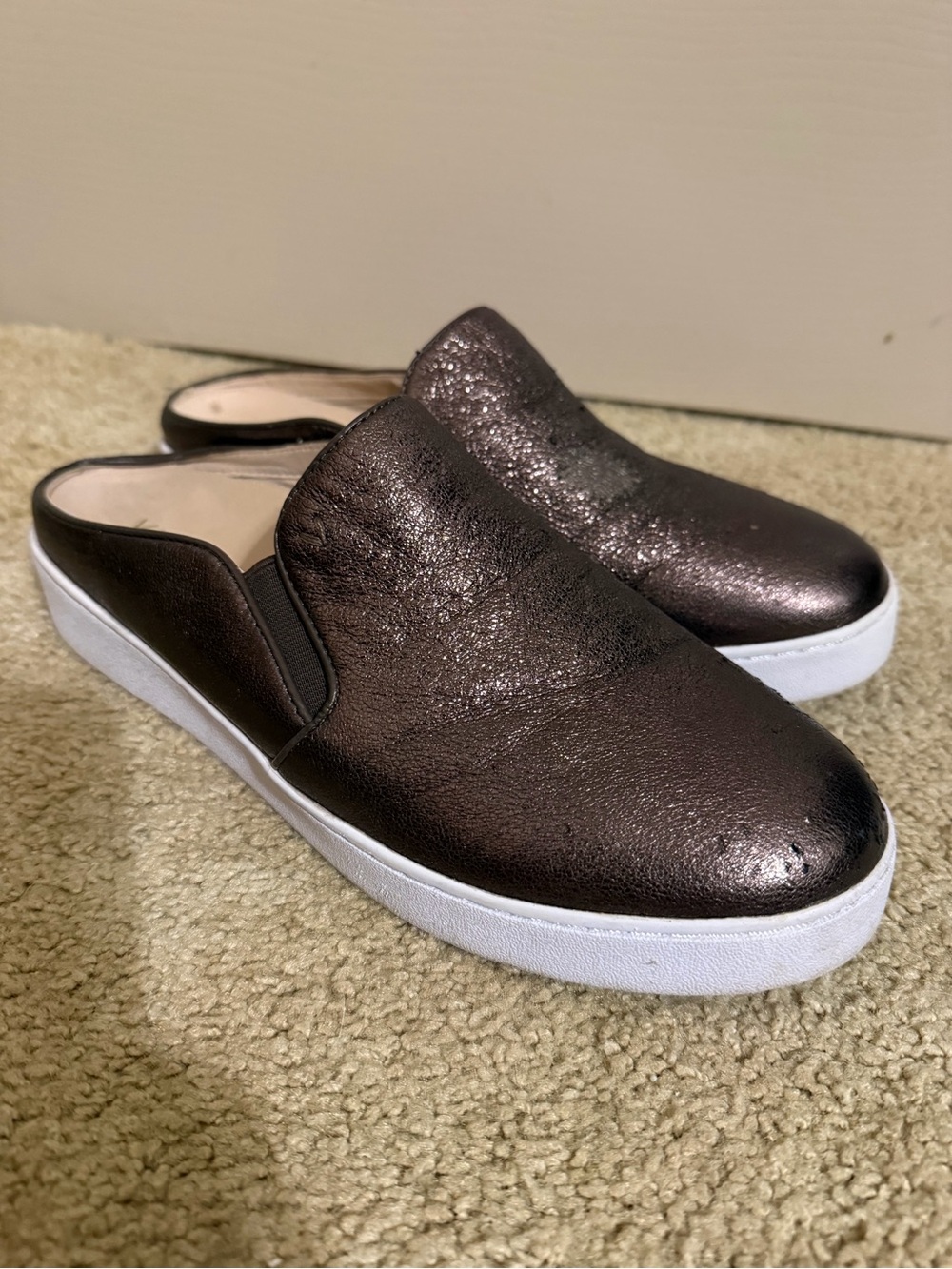 Vionic Metallic Bronze Slip-On Mule Sneakers